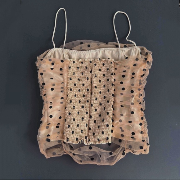 Reformation Amber Top Size 10 Swiss Dot - Picture 6 of 13